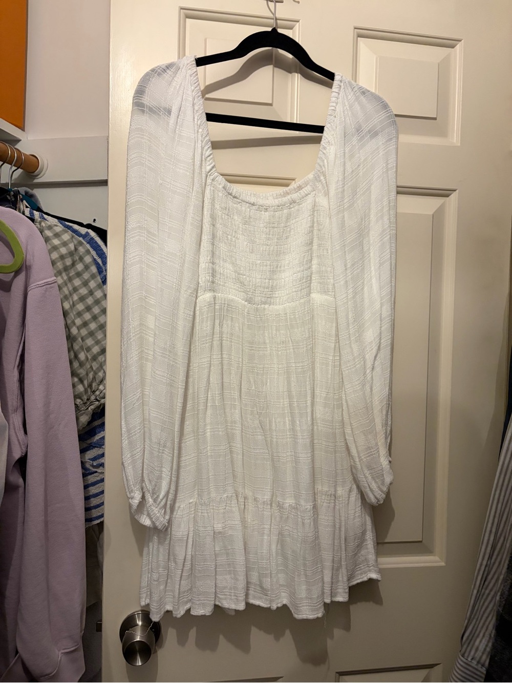 LSpace smocked white dress